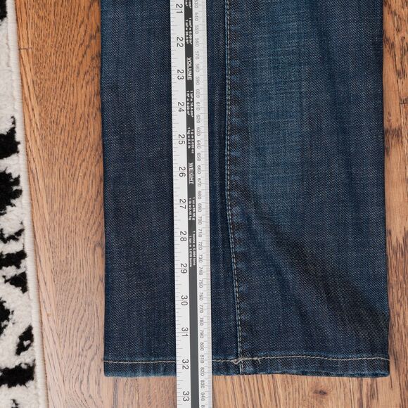 Buffalo David Bitton King-X Jeans Mens 36x32 Blue Basic Slim Boot Stretch Dark - Picture 12 of 15